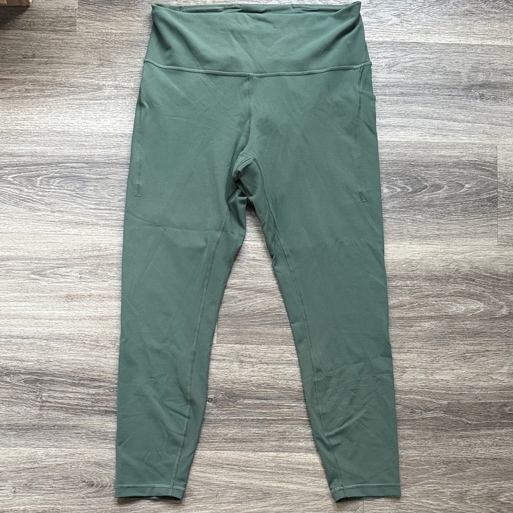 Lululemon Green Leggings  25” Size 12 Women’s Tights Workout Yoga